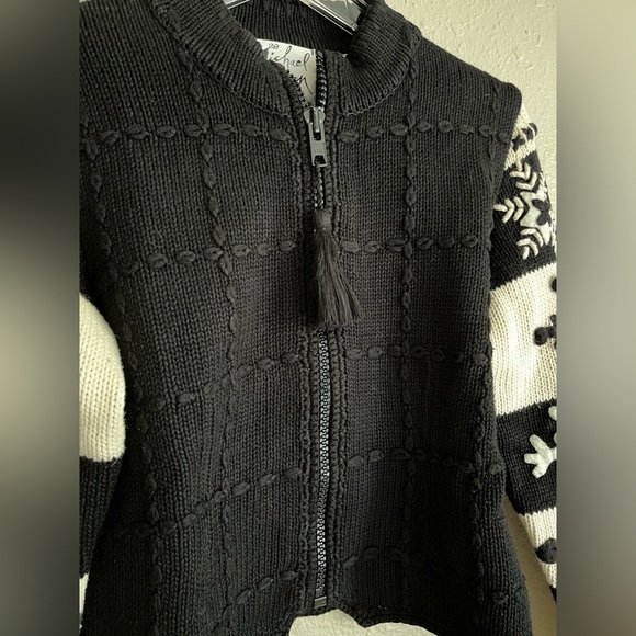 Vintage Michael Simon snowflake zip up sweater - Picture 3 of 8